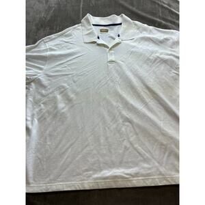 Mens‎ Shirt Polo The Foundry Supply co. White color Short Sleeve 5XL